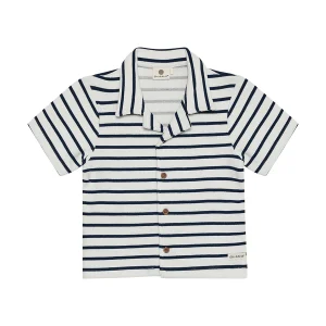 Shirt sweat stripe | Medieval blue | En Fant