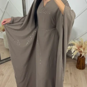 Sparkle Abaya Maxi Jurk met V-Hals