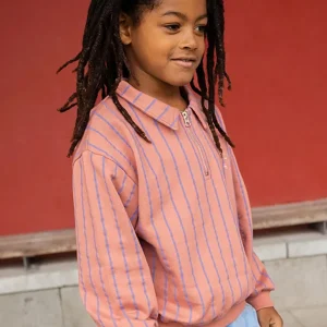 Sweatshirt collar zip | Rose dawn | Sproet & Sprout