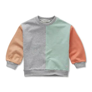 Sweatshirt colourblock | Silt green | Sproet & Sprout