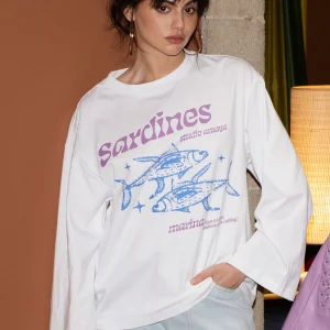 T-shirt Sardines | White | Studio Amaya