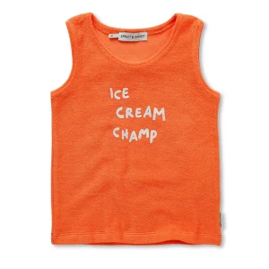 Tanktop boys orange | Orange sprint | Sproet & Sprout