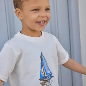 T-shirt short sleeve | Egret | En Fant