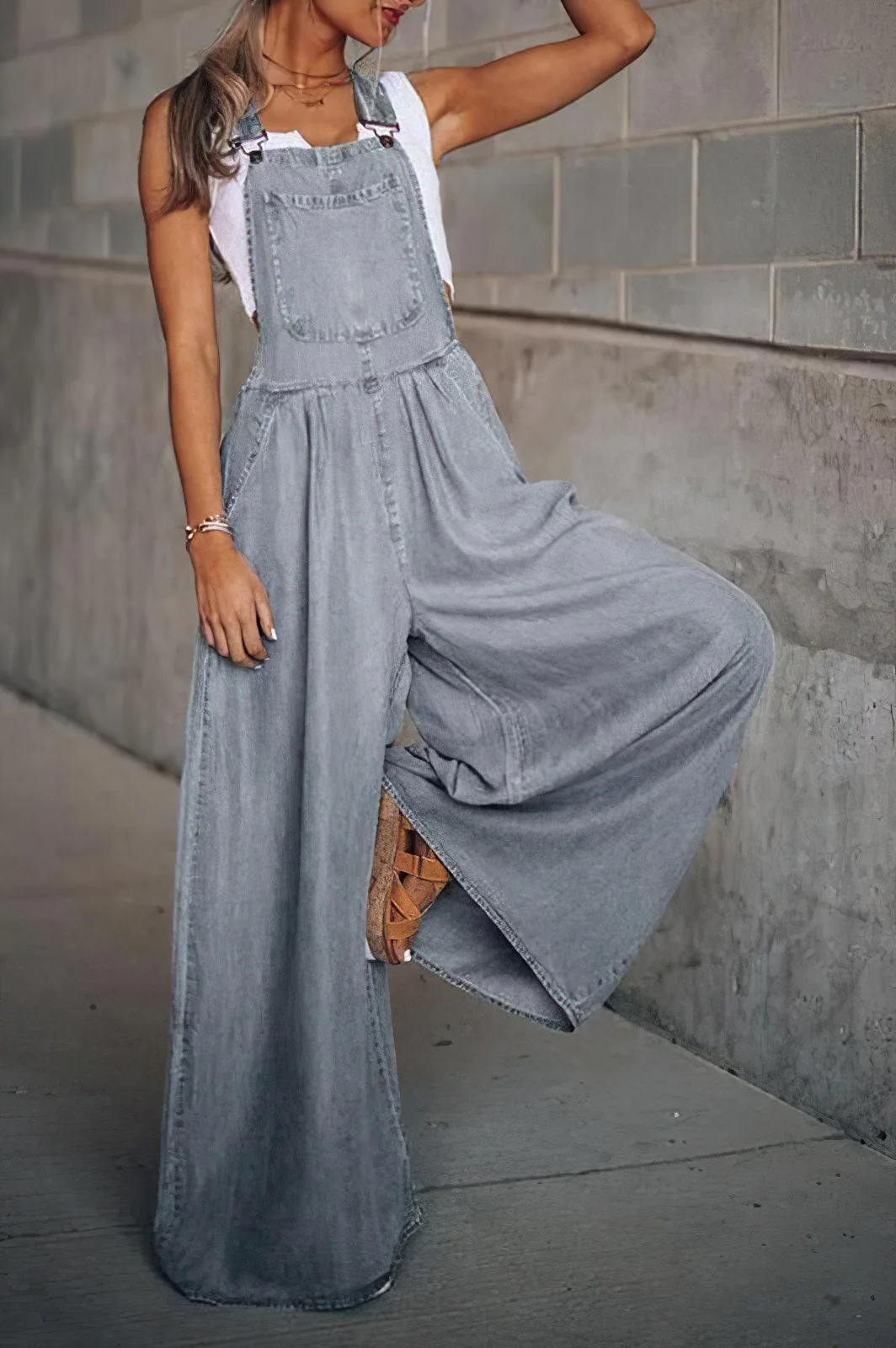Denim Jumpsuit met Stijlvolle Pasvorm | Comfort en Trendy Design - Afbeelding 8