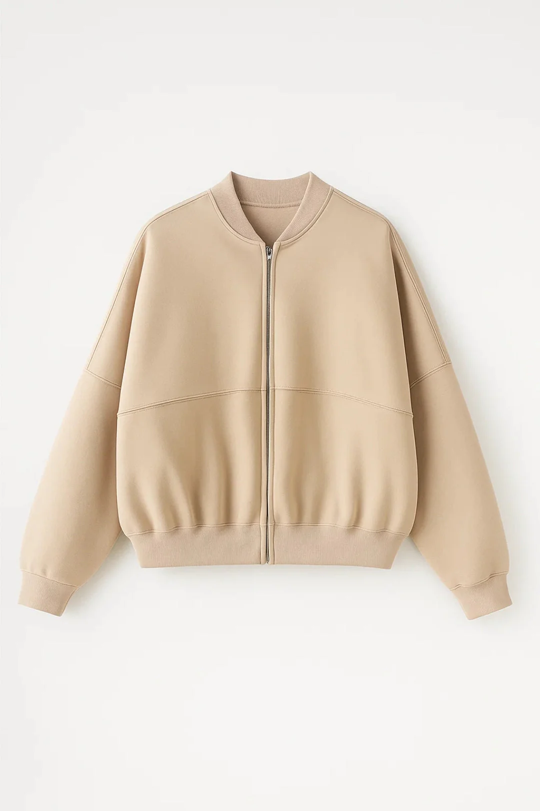 Tweedelige Damesset | Relaxed Bomberjack met Wijde Broek | Comfort en Minimalisme - Afbeelding 3