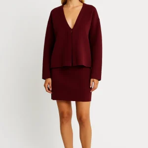 Set Dames - Oversized Vest met Mini Rok | Casual