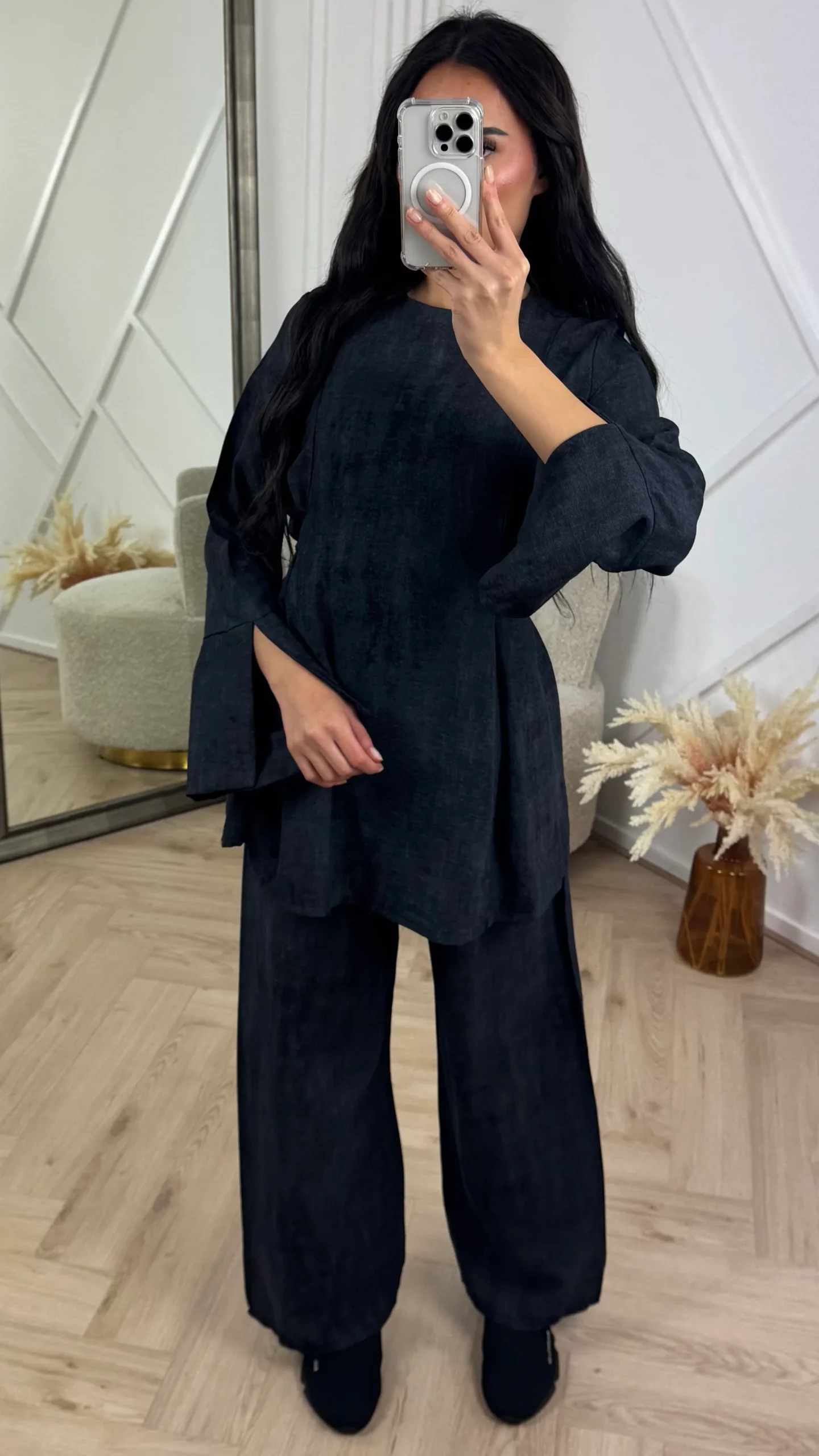 Two-Piece Set met Split Mouwen en Ceintuur - Afbeelding 8