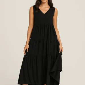 Dames Jurk | Elegant Midi | V-Hals | Zomer