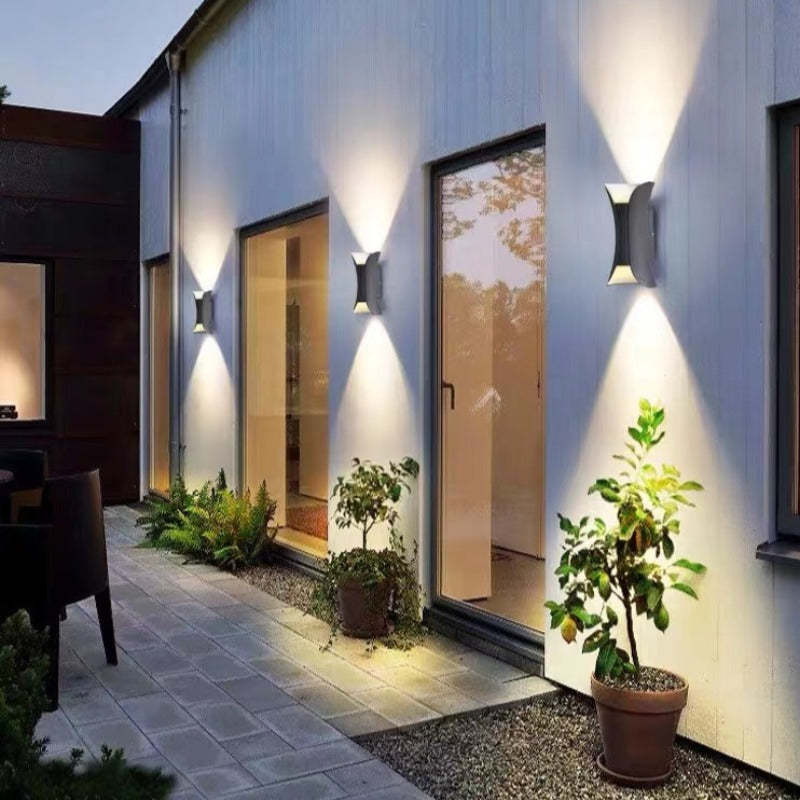 LuxorLED - Moderne Design LED Wandlamp | Zwart Gouden Metaal voor Buiten en Tuin - Afbeelding 5