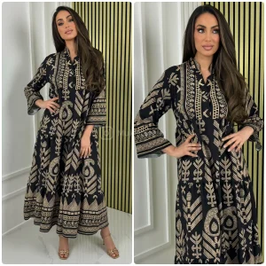 Aztec Maxi Ruffle Bottom