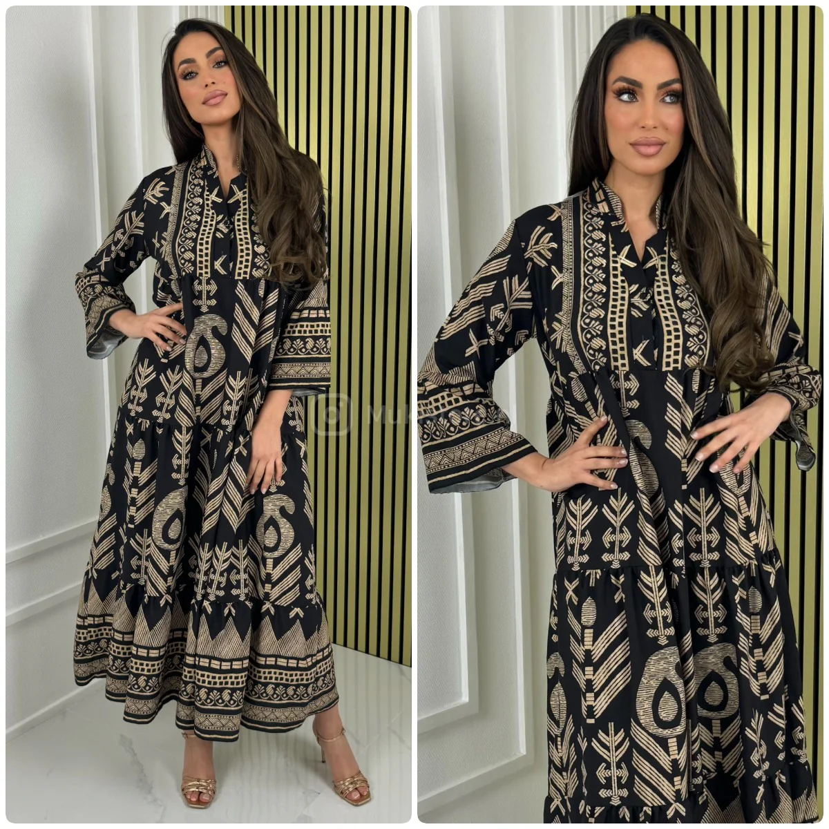 Aztec Maxi Ruffle Bottom - Afbeelding 2