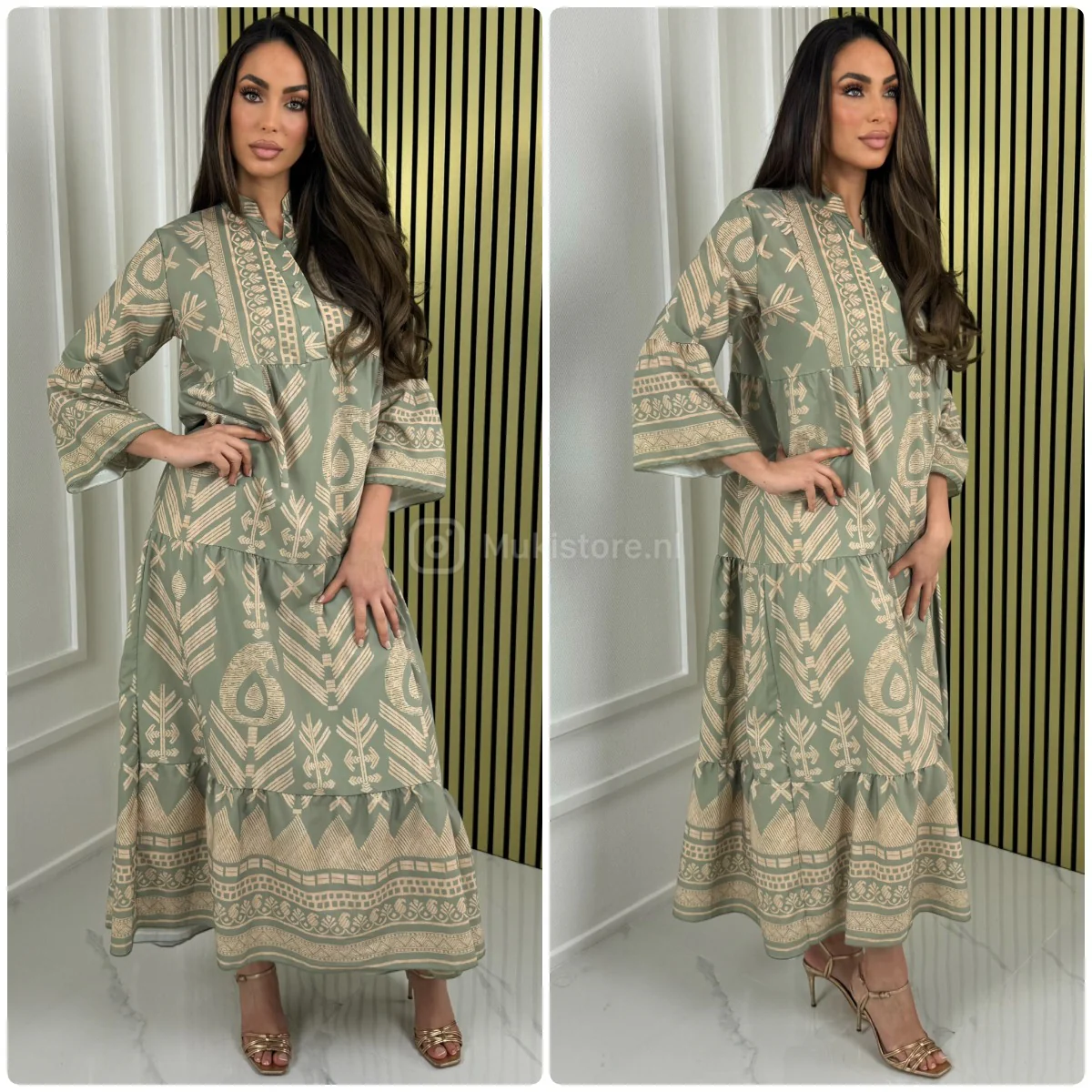 Aztec Maxi Ruffle Bottom - Afbeelding 6