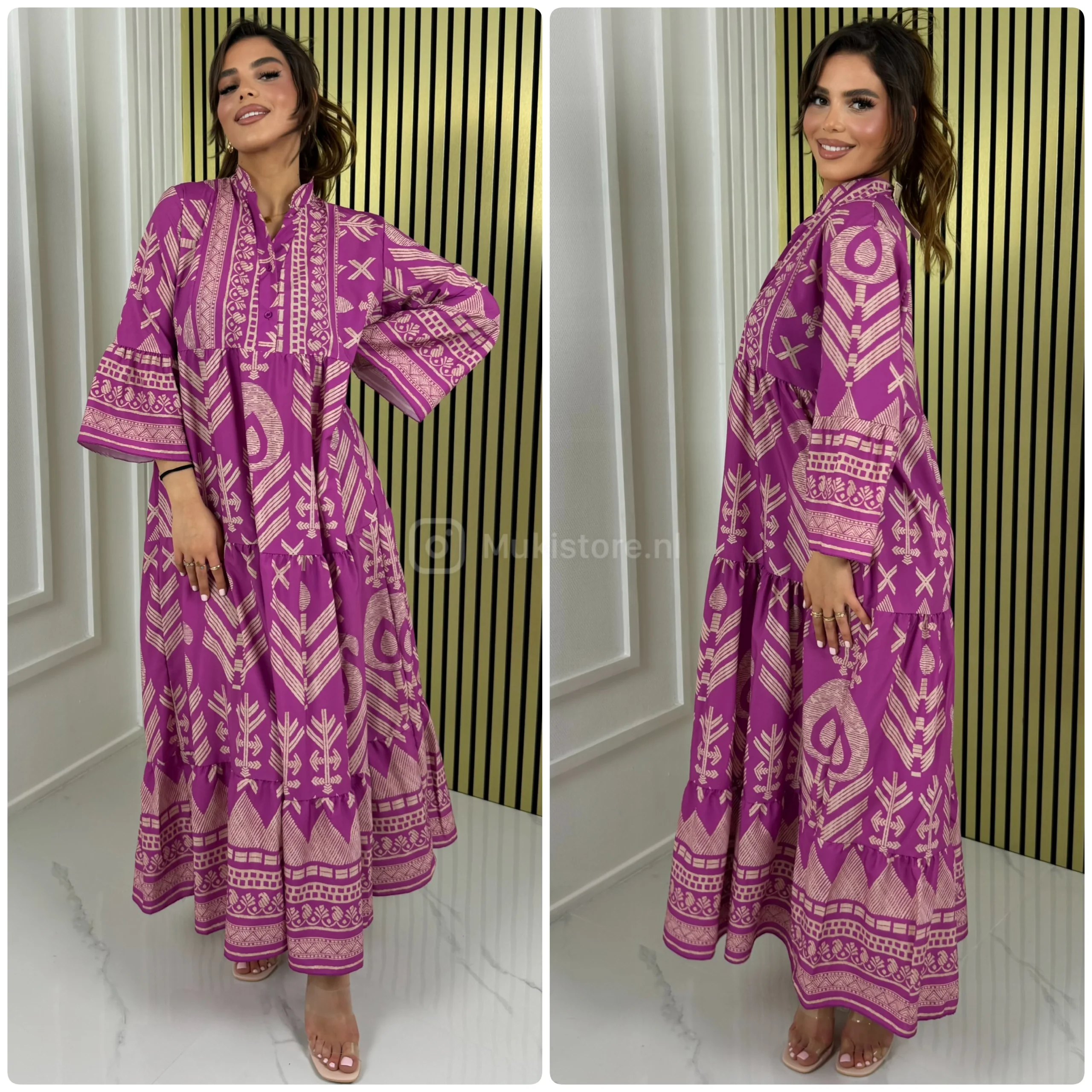 Aztec Maxi Ruffle Bottom - Afbeelding 8