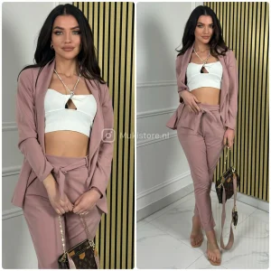 Basic Blazer + Pants Bow Musthave Set