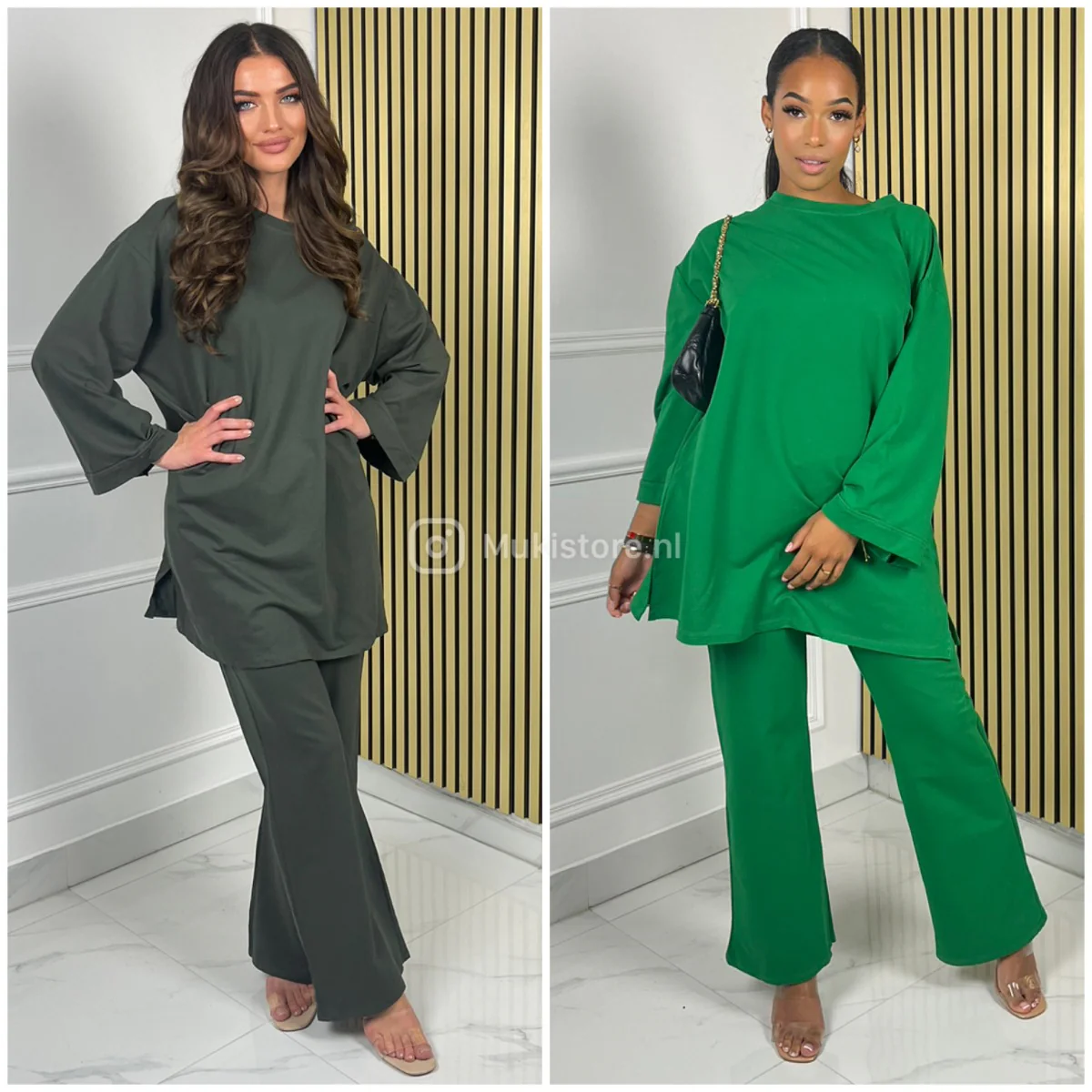 Basic Oversized Jessy Cotton Wide Leg Set - Afbeelding 8