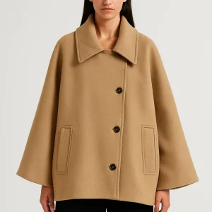 Dames Jas | Oversized Elegant | Wijde Mouw | Winter