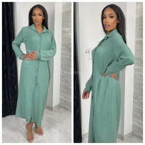 Blouse Maxi Cheesecloth Dress