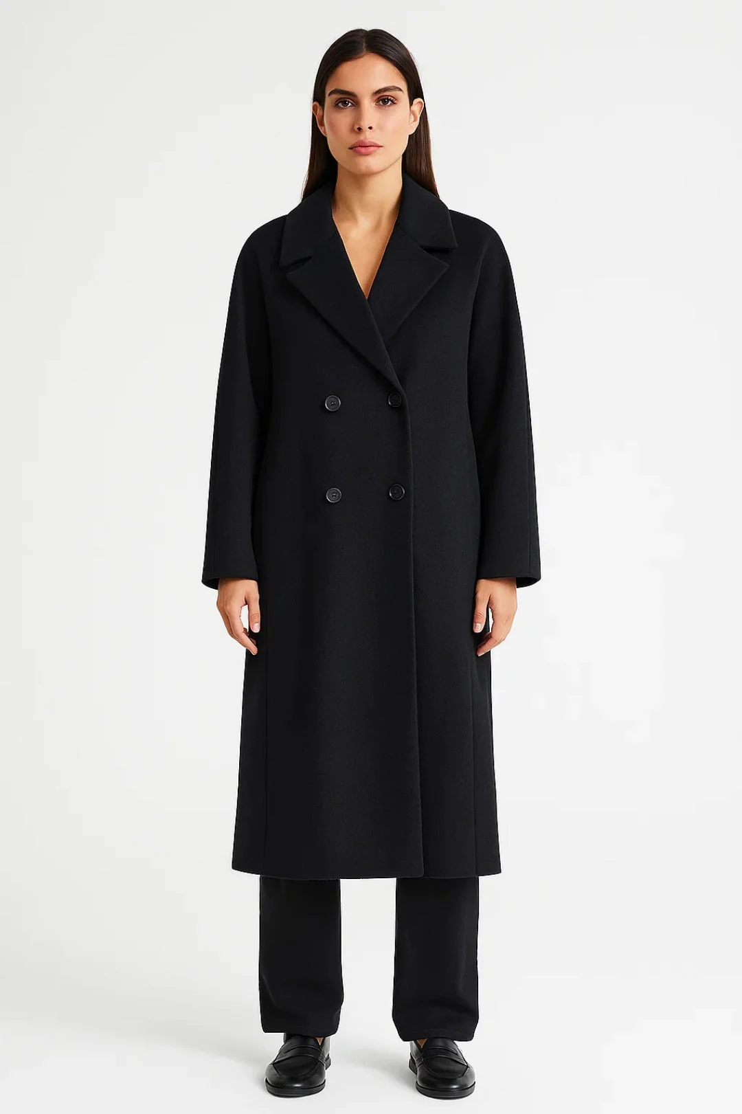 Dames Jas | Oversized Elegant | Dubbele Revers | Winter - Afbeelding 2