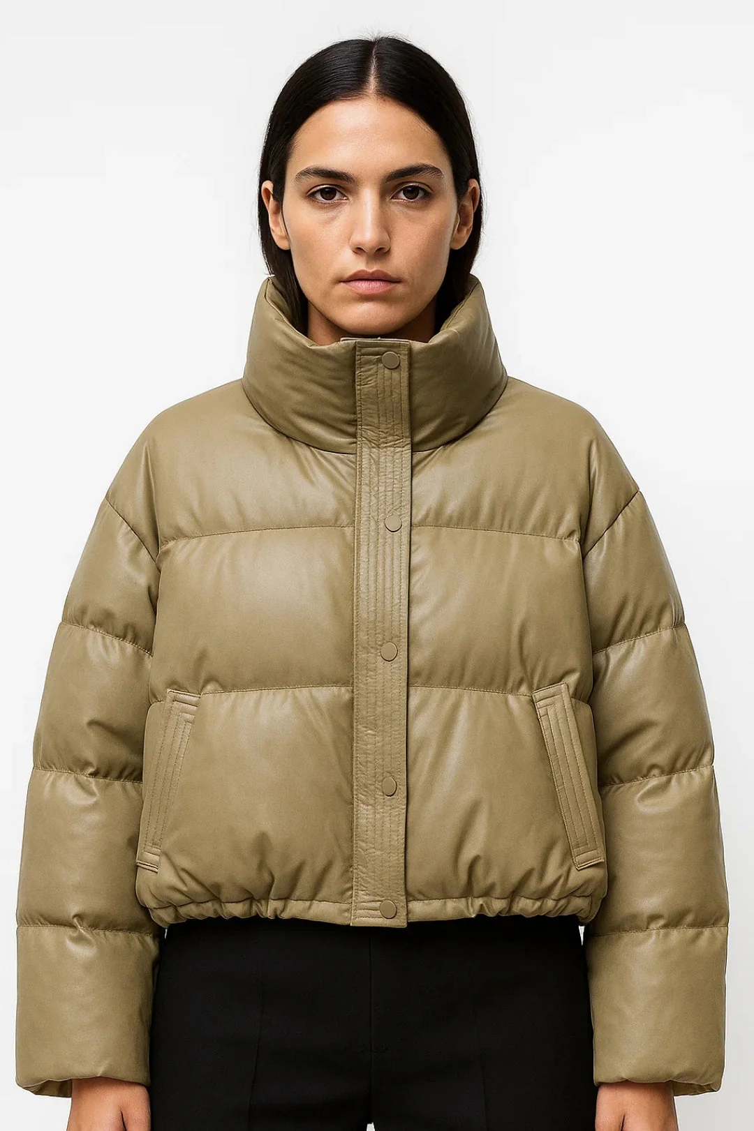 Dames Jas | Oversized Puffer | Hoge Kraag | Winter - Afbeelding 7