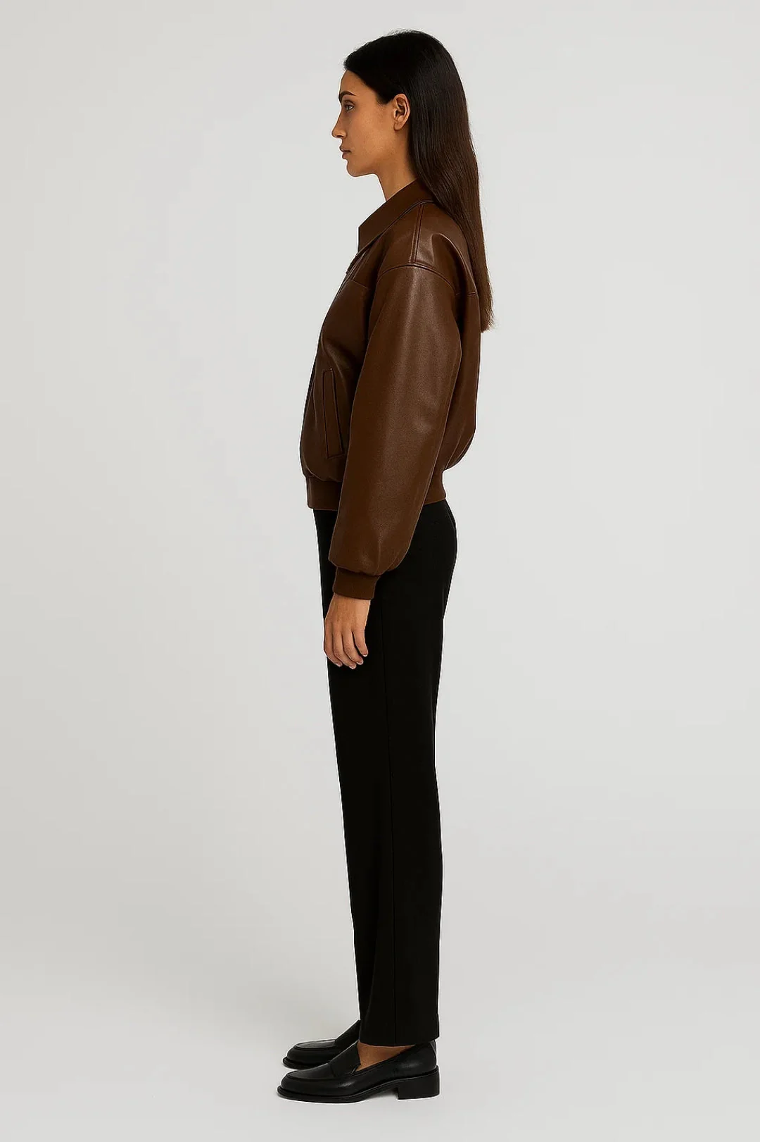 Dames Jas | Oversized Retro | Met Rits | Herfst - Afbeelding 4