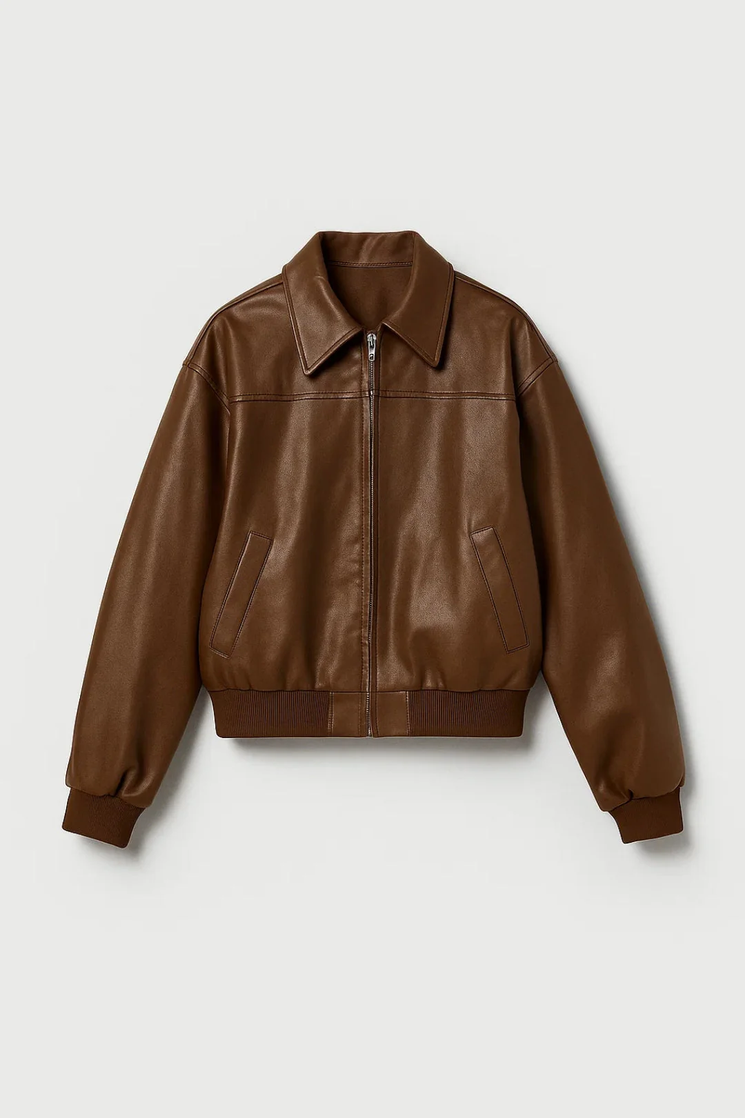 Dames Jas | Oversized Retro | Met Rits | Herfst - Afbeelding 5