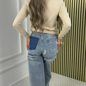 BY FARAH Premium Knit Sweater Pearl Details