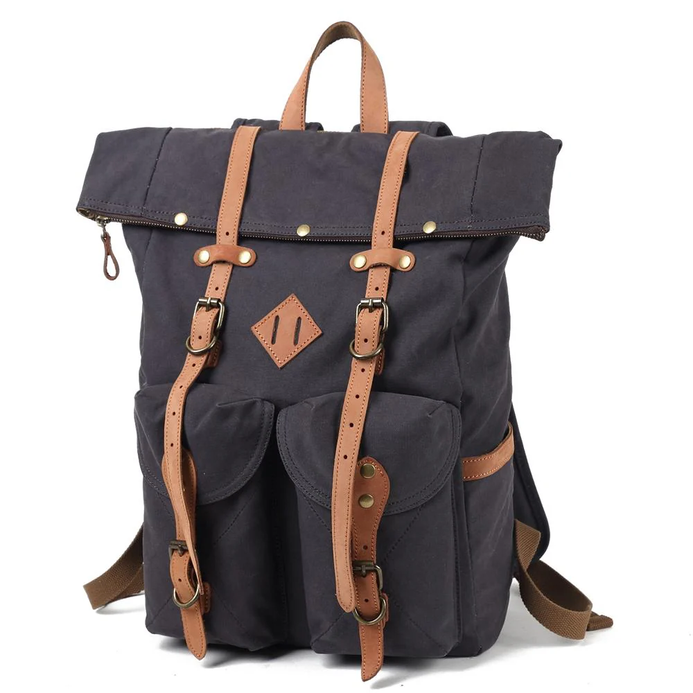 Katoenen Canvas Laptop Rugzak | Oslo – Duurzame Rugzak voor Laptop en Dagelijks Gebruik - Afbeelding 4