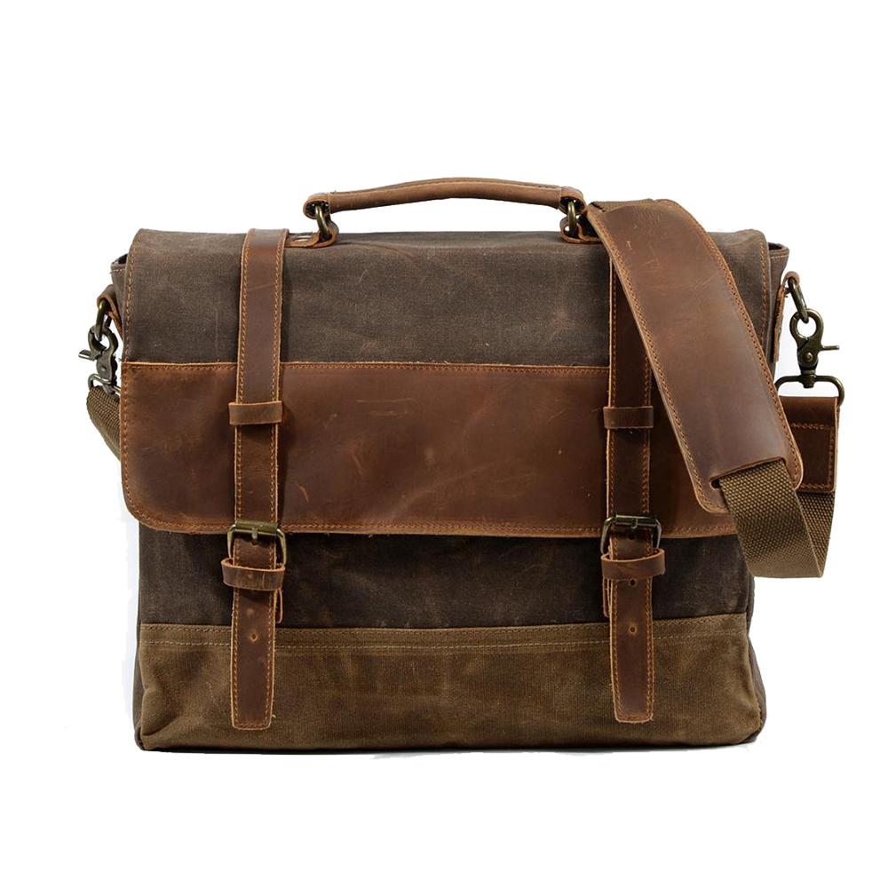 Waxed Canvas Messenger Tas | NorthernStyle – Duurzaam en Stijlvol voor Dagelijks Gebruik - Afbeelding 5