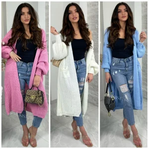 Knitwear Cardigan Balloon Sleeves Premium Quality