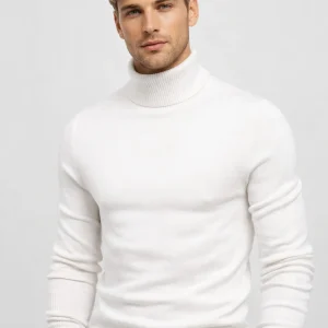 Coltrui Heren - Slim Fit met Rolkraag en Geribbelde Afwerking | Klassiek