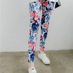 Legging met kleurrijke graffiti  print