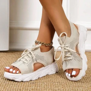 ZomerBries Net Sandalen | Ademend en Trendy Zomersandalen voor Dames