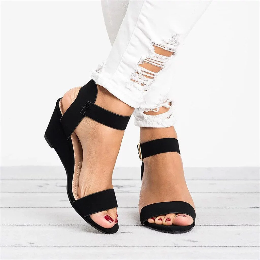 Lina - Hooggehakte Wedgesandalen voor de Zomer | Stijlvolle en Comfortabele Zomersandalen voor Dames - Afbeelding 5