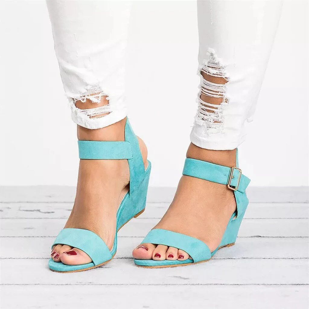 Lina - Hooggehakte Wedgesandalen voor de Zomer | Stijlvolle en Comfortabele Zomersandalen voor Dames - Afbeelding 6