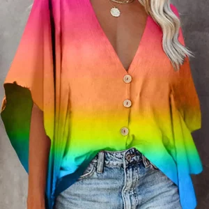 Celina - Elegante Losvallende Blouse voor Lente en Zomer - Stijlvol en Comfortabel