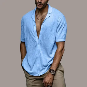 Refined Cut and Summer Style – Lightweight Linen Shirt for Men