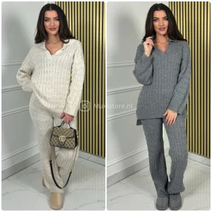 V Neck Collar Fully Cable Set