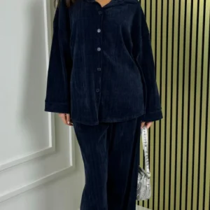 Thick Gloss Design Material Blouse Set