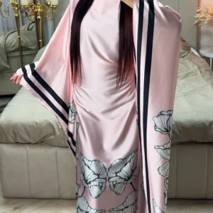 Inside Tie Belt Flower Print Dress