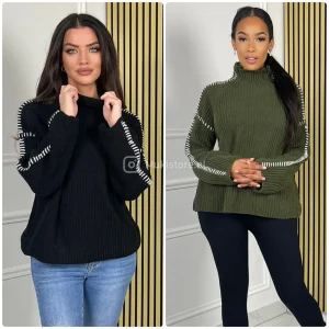 Knitwear Sweater Stripe Detail