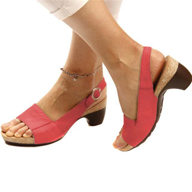 Elena - Elegante Sandalen met Stabiele Hak | Stijlvolle Zomersandalen voor Dames - Afbeelding 5