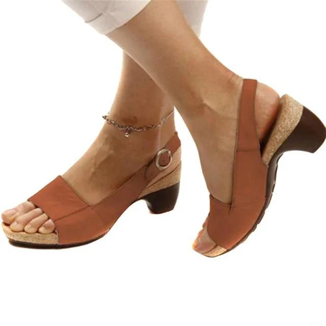 Elena - Elegante Sandalen met Stabiele Hak | Stijlvolle Zomersandalen voor Dames - Afbeelding 6