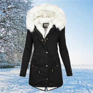 Anja Luxe Winterjas voor Dames – Elegantie en Warmte Gecombineerd