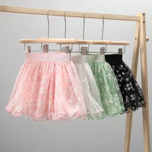 Tulen rokje met bloemetjesprint