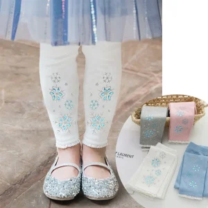 Legging met glittersteentjes Frozen-stijl