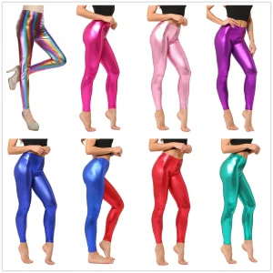 Metallic legging dames