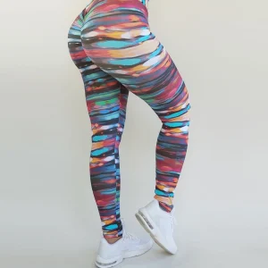 Multicolor yogalegging dames