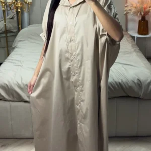 Oversized Blouse Maxi Dress