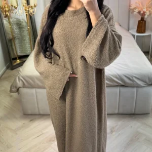 Oversized Comfy Teddy Maxi Dress