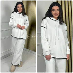 Oversized Hoodie Set Famous Print